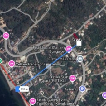 ARMUTLU FISTIKLI MEVKİİNDE 980M2 YOLA CEPHELİ FIRSAT...